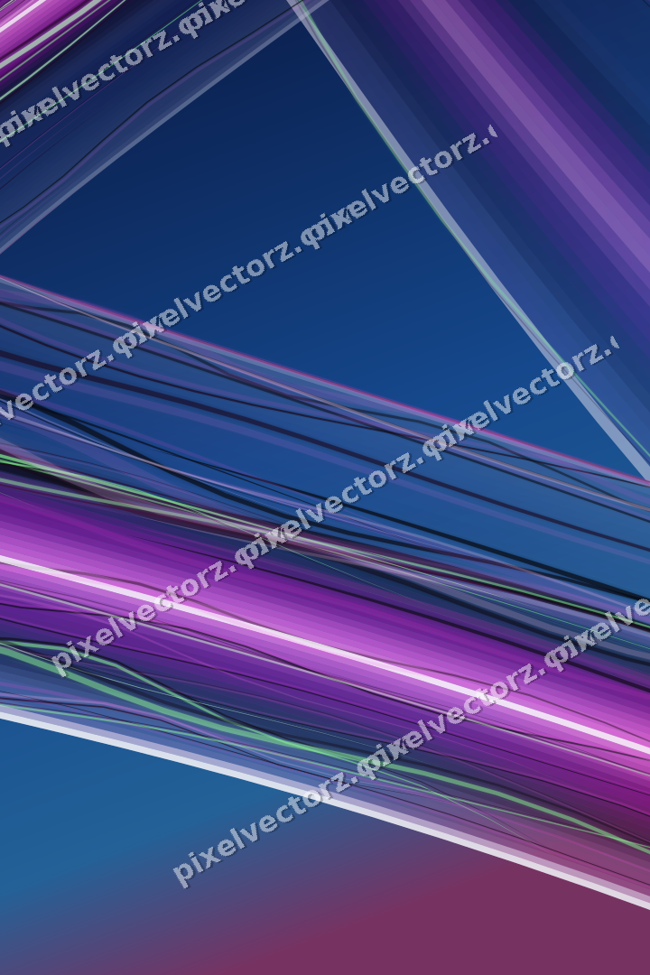 Abstract glass arc in purple and blue