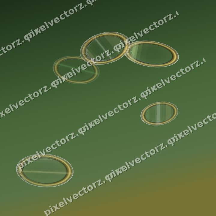 Abstract glass arc in lime and yellow