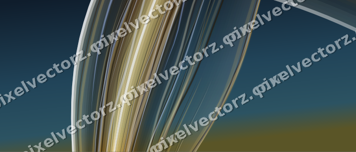 Abstract glass arc in amber and dark green