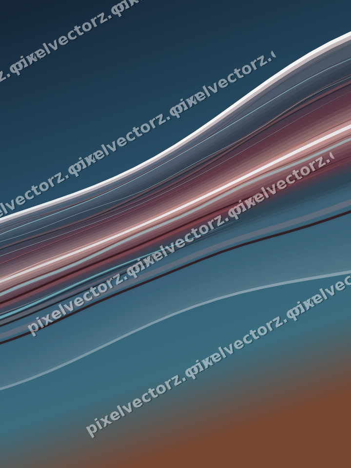 Abstract glass arc in yellow and red