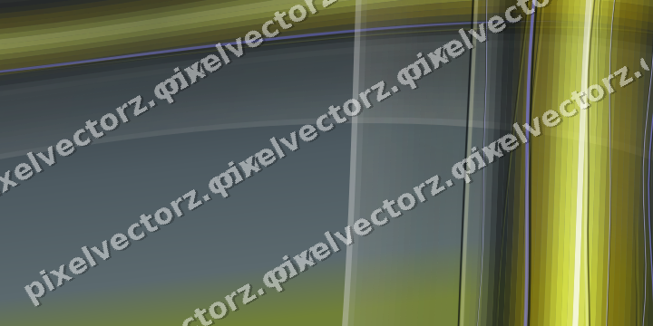 Abstract glass arc in yellow and grey