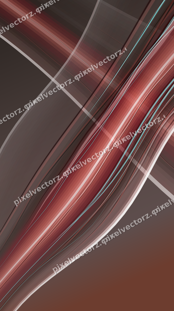 Abstract glass arc in red and pale amber