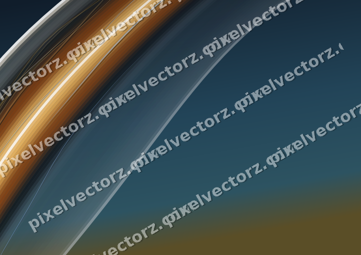 Abstract glass arc in red and orange