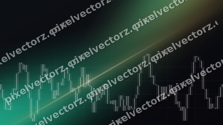 Leuchtender Neon Diagramm Hintergrund in Bernstein und Grün