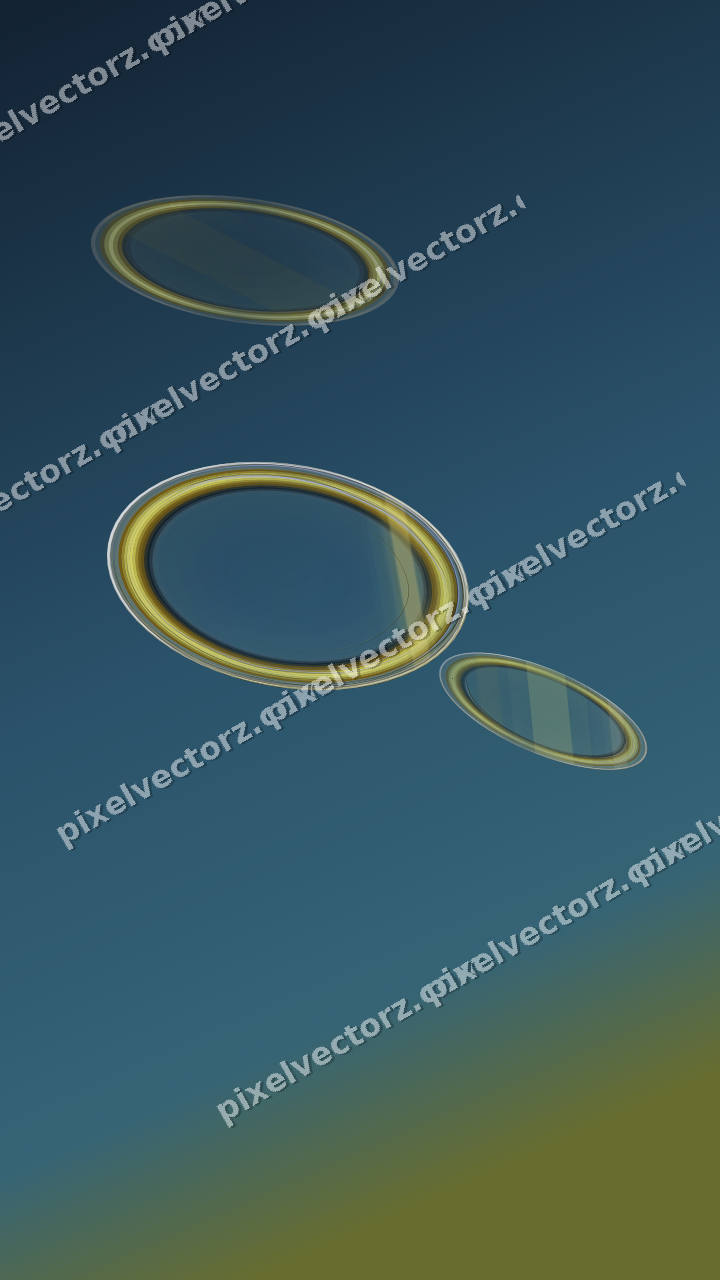 Abstract glass arc in dark amber and yellow