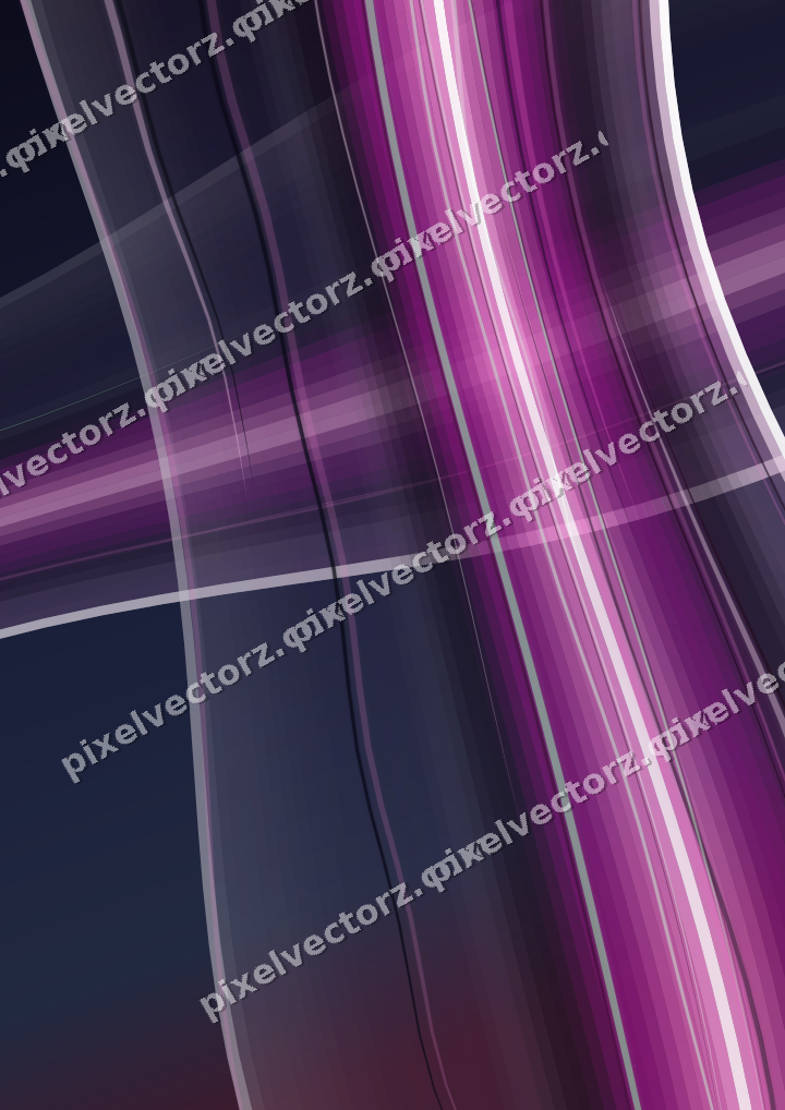 Abstract glass arc in purple and blue
