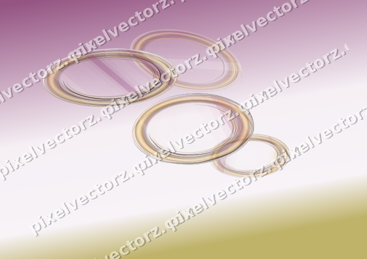 Abstract glass arc in dark magenta and amber