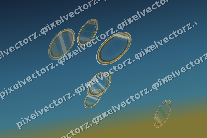 Abstract glass arc in dark green and amber