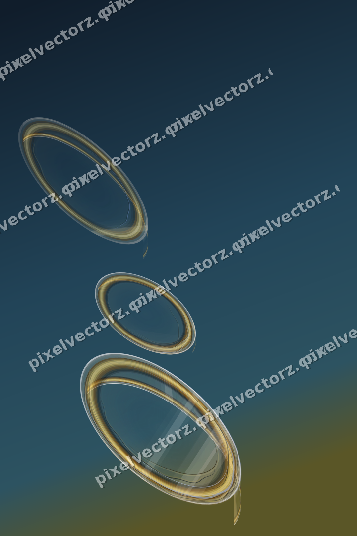 Abstract glass arc in amber and pale orange