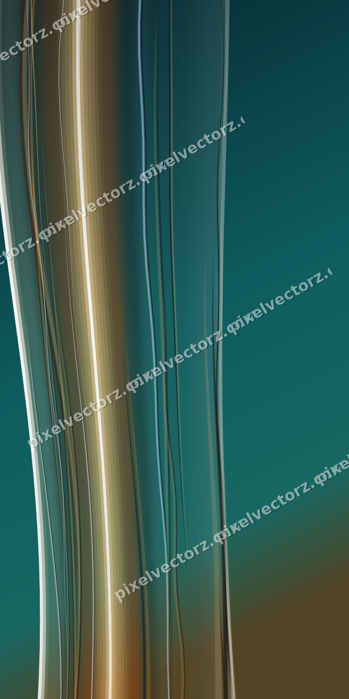 Abstract glass arc in pink and cyan