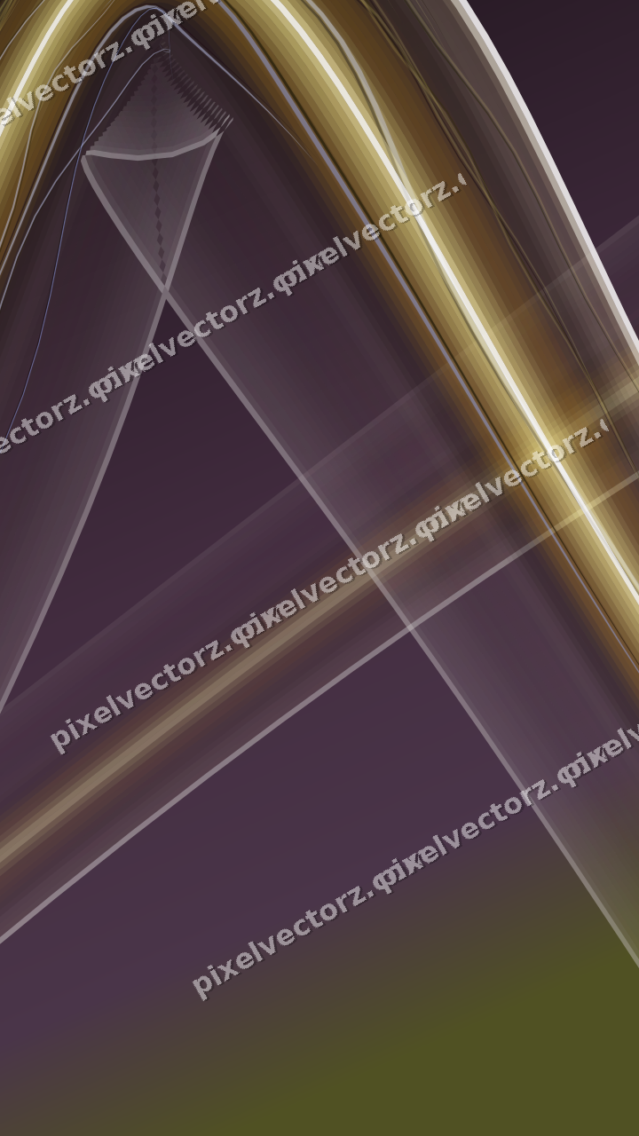 Abstract glass arc in dark magenta and lime