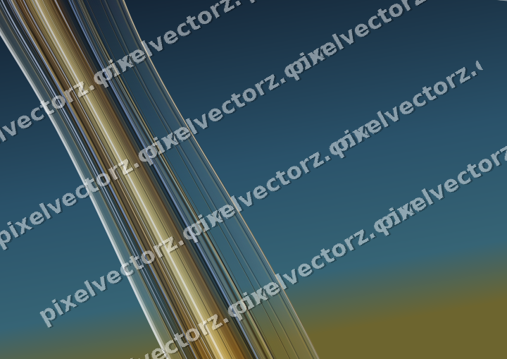 Abstract glass arc in orange and amber