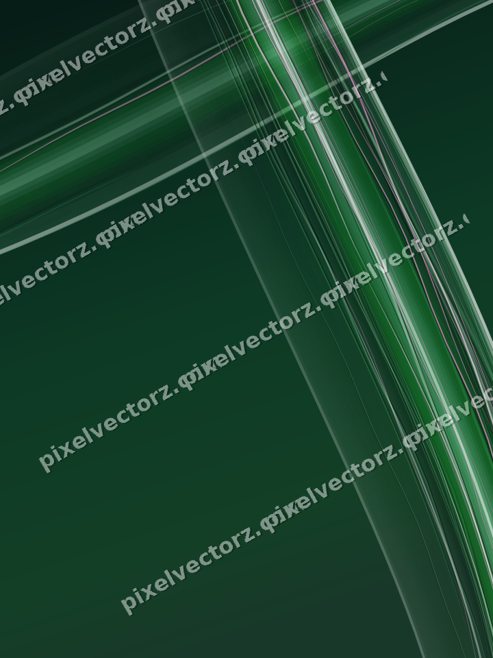 Abstract glass arc in green and teal