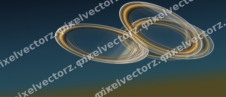 Abstract glass arc in dark pink and amber