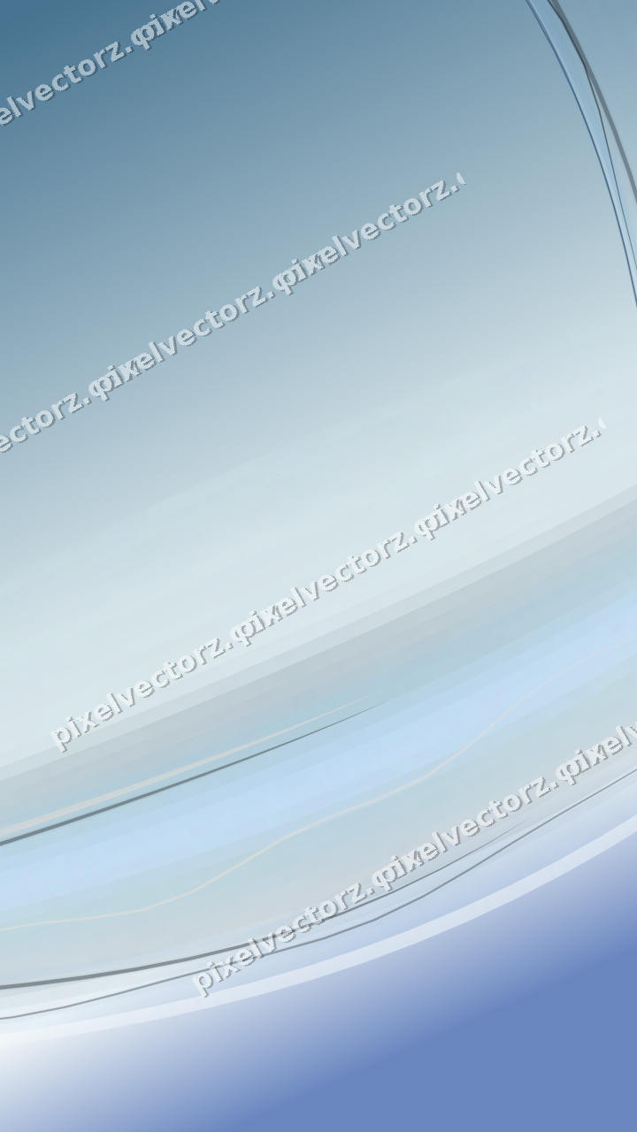 Abstract glass arc in cyan and blue