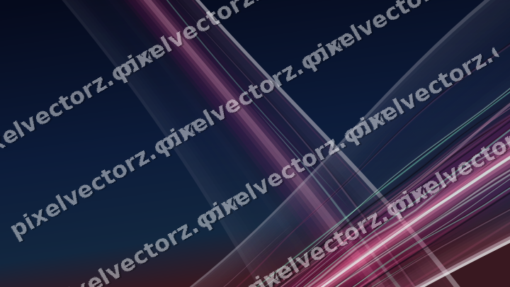 Abstract glass arc in pink and blue
