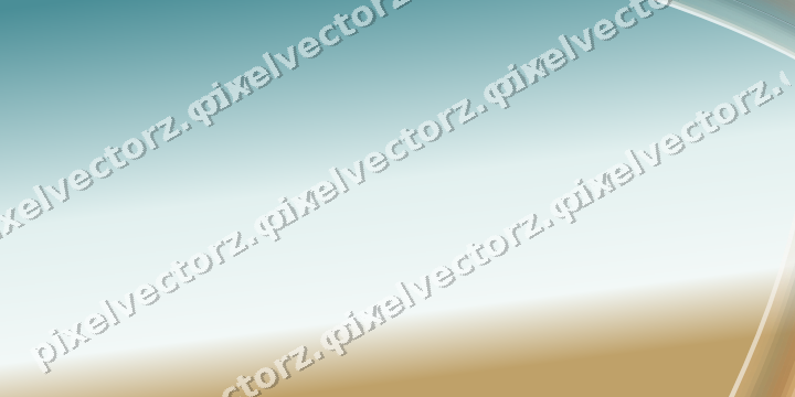 Abstract glass arc in dark teal and orange