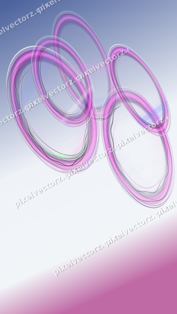 Abstract glass arc in purple and blue