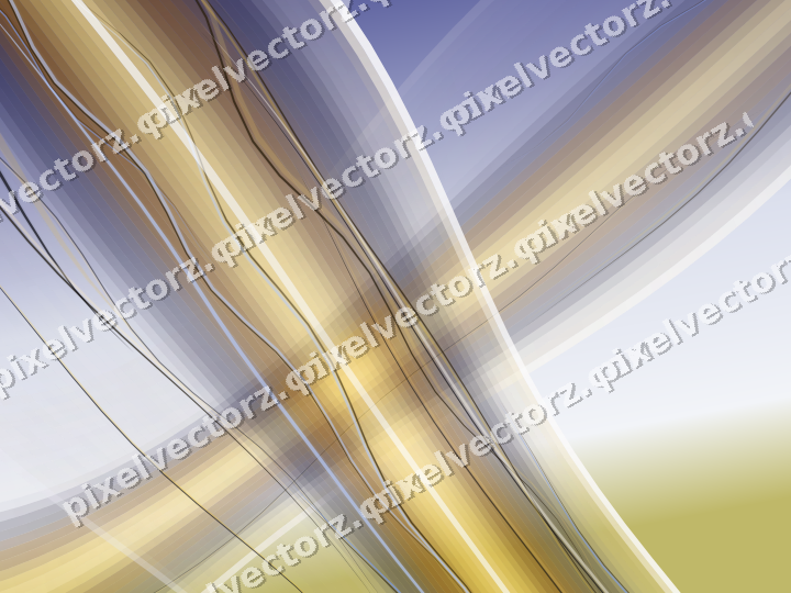 Abstract glass arc in dark blue and amber