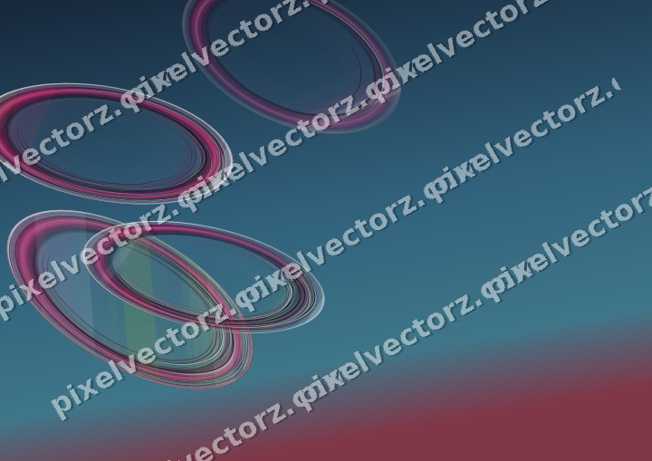 Abstract glass arc in lime and pink