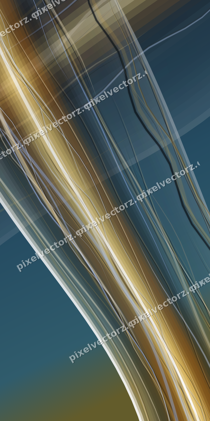 Abstract glass arc in orange and amber