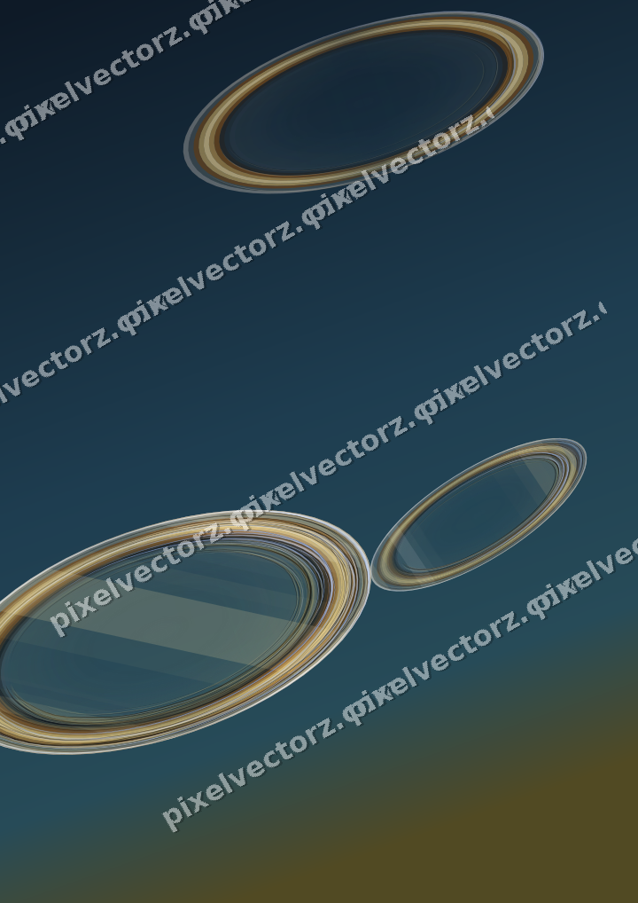 Abstract glass arc in dark blue and amber