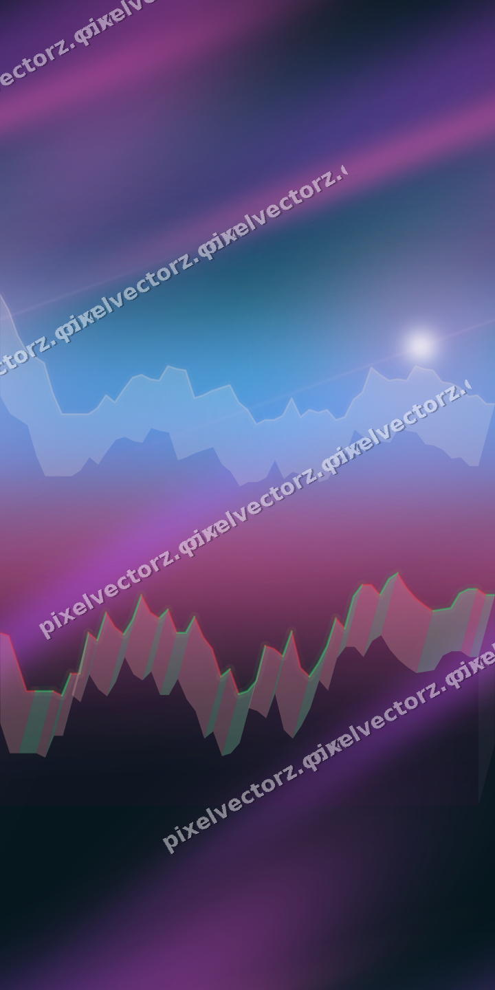 Nahtloser Neon Diagramm Hintergrund in Magenta und Violett