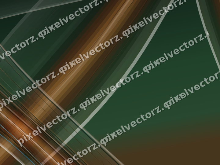 Abstract glass arc in dark green and orange