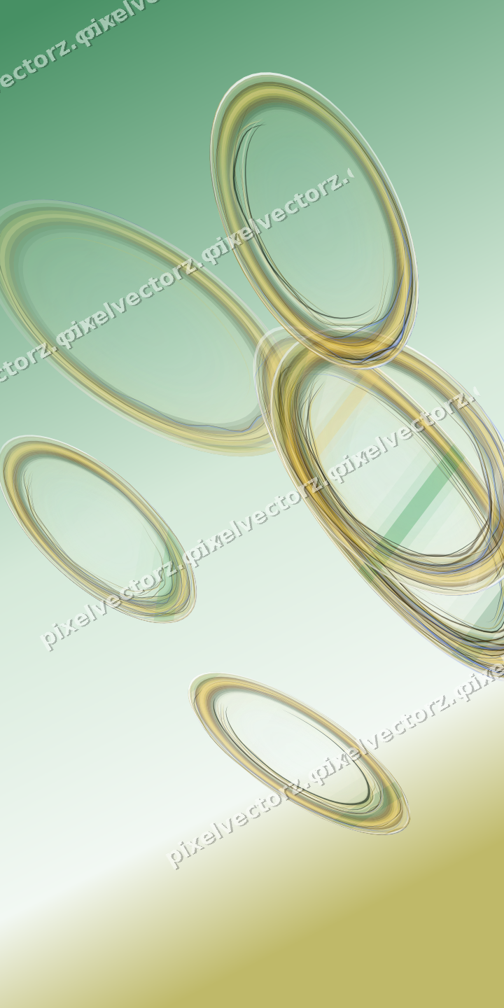 Abstract glass arc in dark green and amber