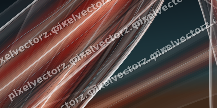 Abstract glass arc in orange and cyan