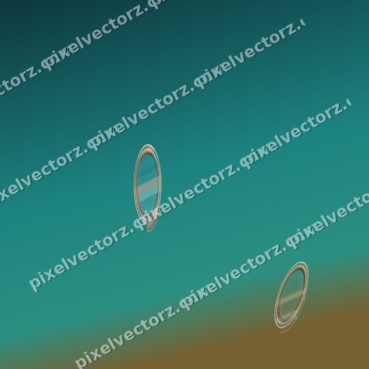 Abstract glass arc in dark teal and orange