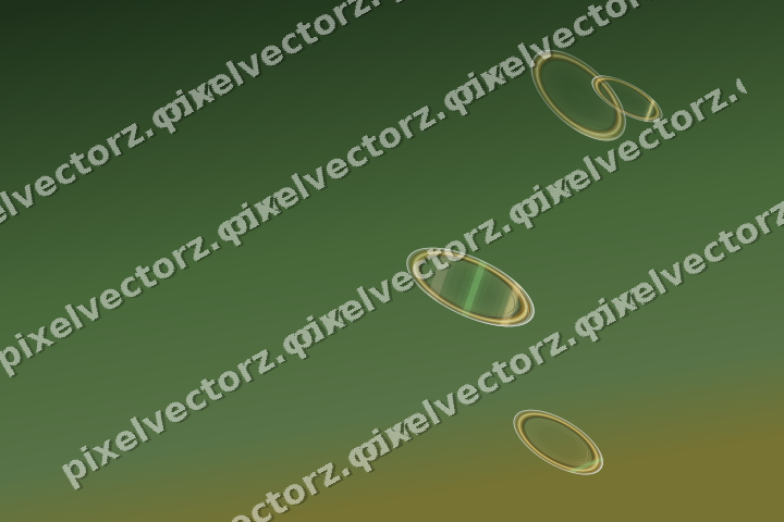 Abstract glass arc in lime and yellow