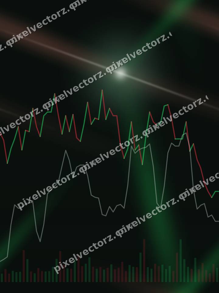 Nahtloser Neon Diagramm Hintergrund in Grün und Rot