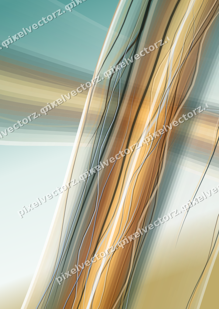 Abstract glass arc in pink and amber