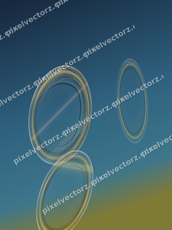 Abstract glass arc in amber and pale orange