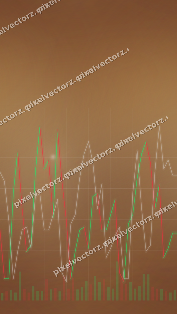 Nahtloser Neon Diagramm Hintergrund in Orange und Bernstein