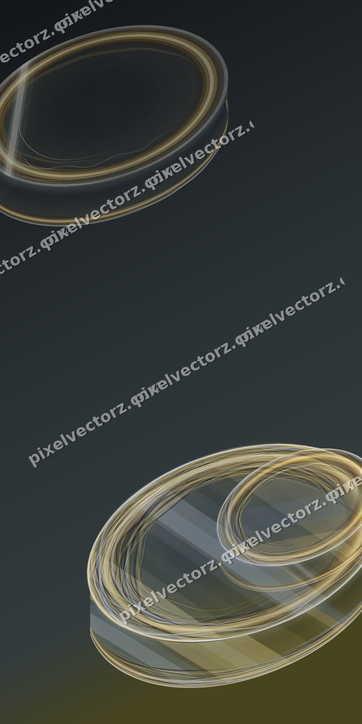 Abstract glass arc in amber and grey
