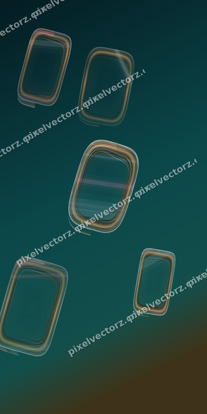 Abstract glass arc in pink and cyan