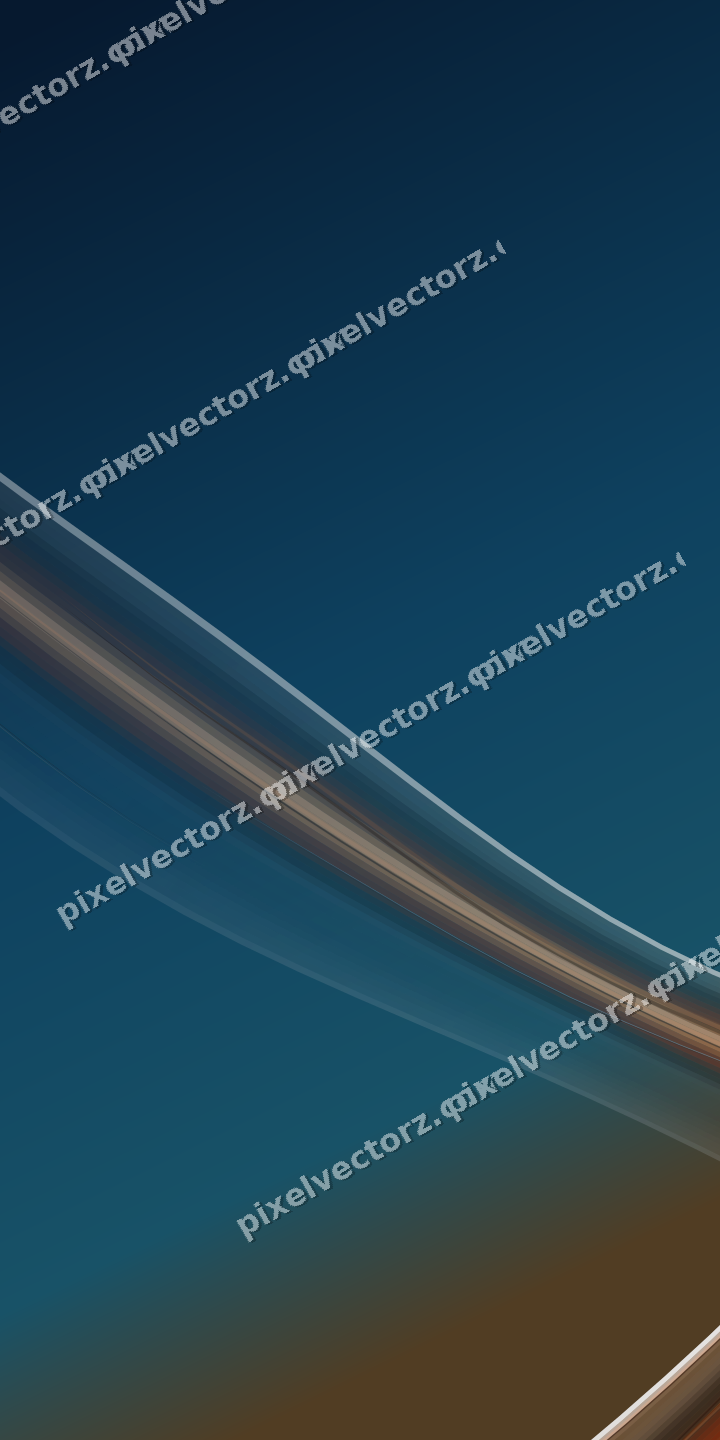 Abstract glass arc in blue and red