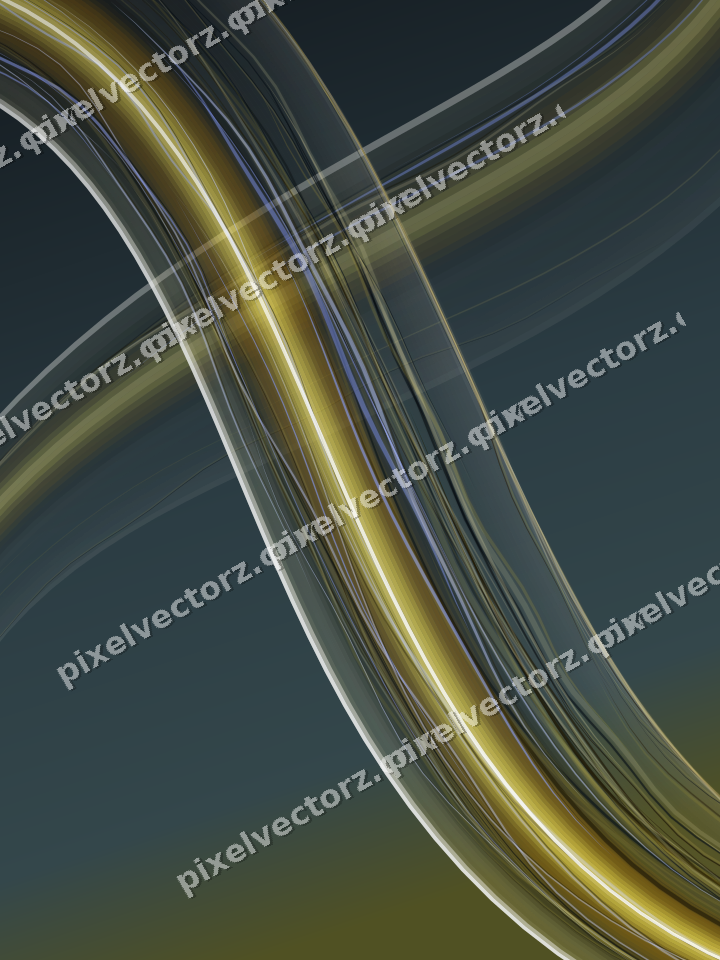 Abstract glass arc in lime and amber
