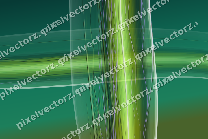Abstract glass arc in green and lime
