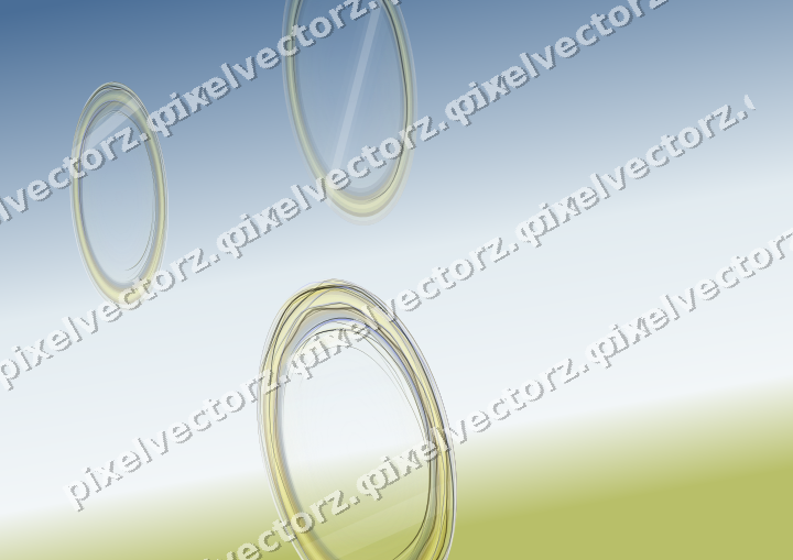 Abstract glass arc in dark amber and yellow