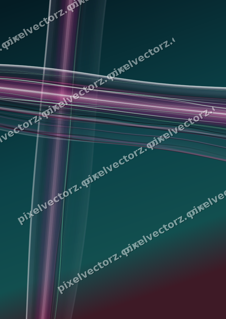 Abstract glass arc in magenta and purple