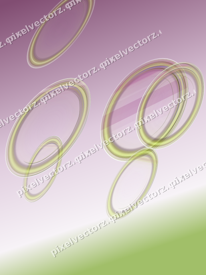 Abstract glass arc in dark magenta and lime