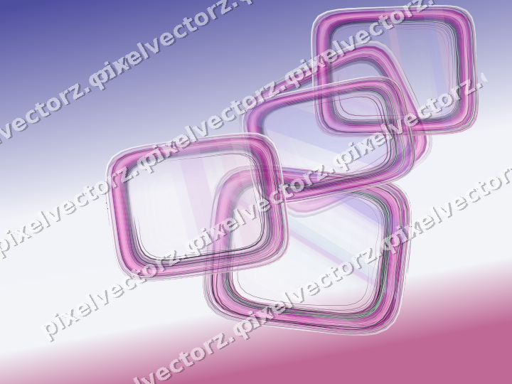 Abstract glass arc in purple and blue