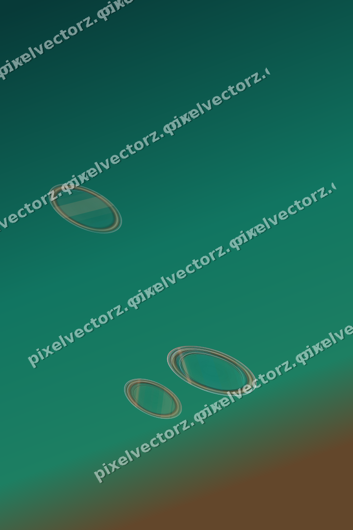 Abstract glass arc in orange and teal