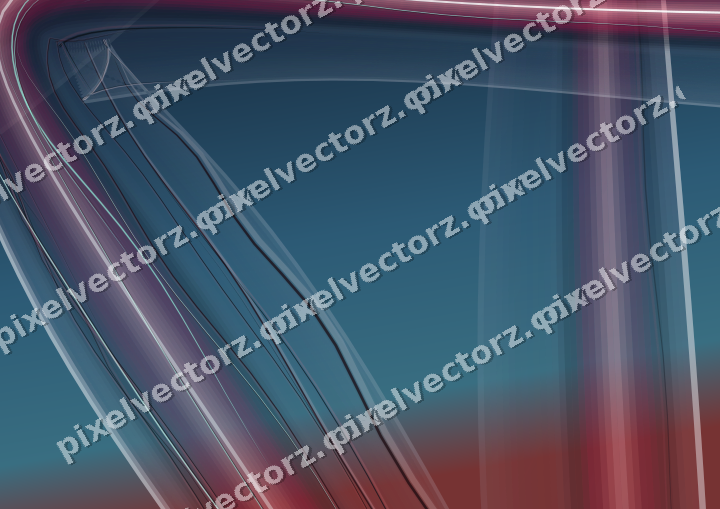 Abstract glass arc in pale pink and pale red