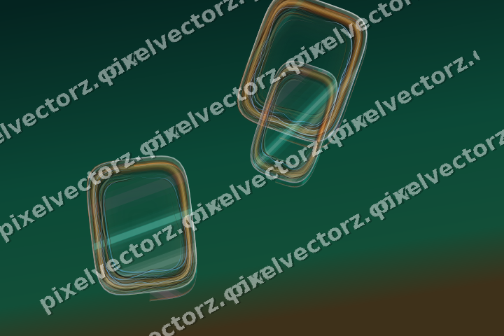 Abstract glass arc in pink and orange