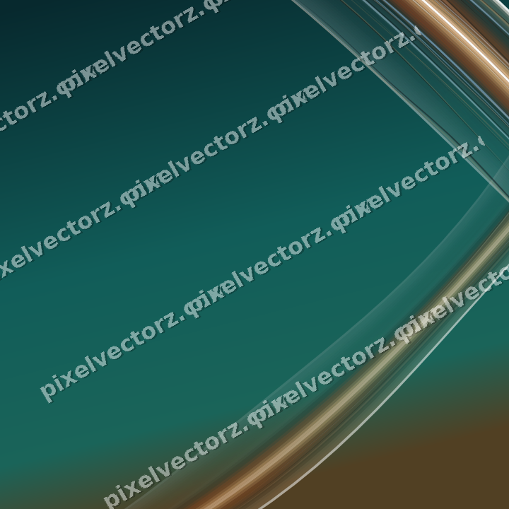 Abstract glass arc in dark teal and orange