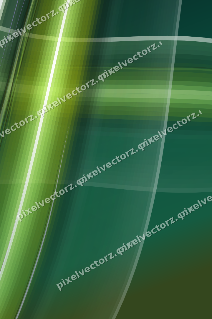 Abstract glass arc in green and lime